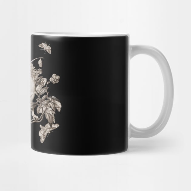 GOTHIC FLORAL SKULL by Biophilia